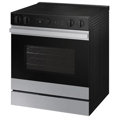 Samsung Bespoke Smart Slide-In Electric Range 6.3 cu. ft. with Air Sous Vide and Air Fry | Wayfair North America