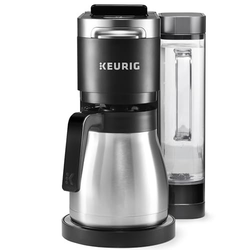 Keurig K-Duo Plus Single Serve & Carafe Coffee Maker, Multi-Position 60oz Removable Reservoir, Programmable Auto Brew Carafe, Black | Amazon (US)