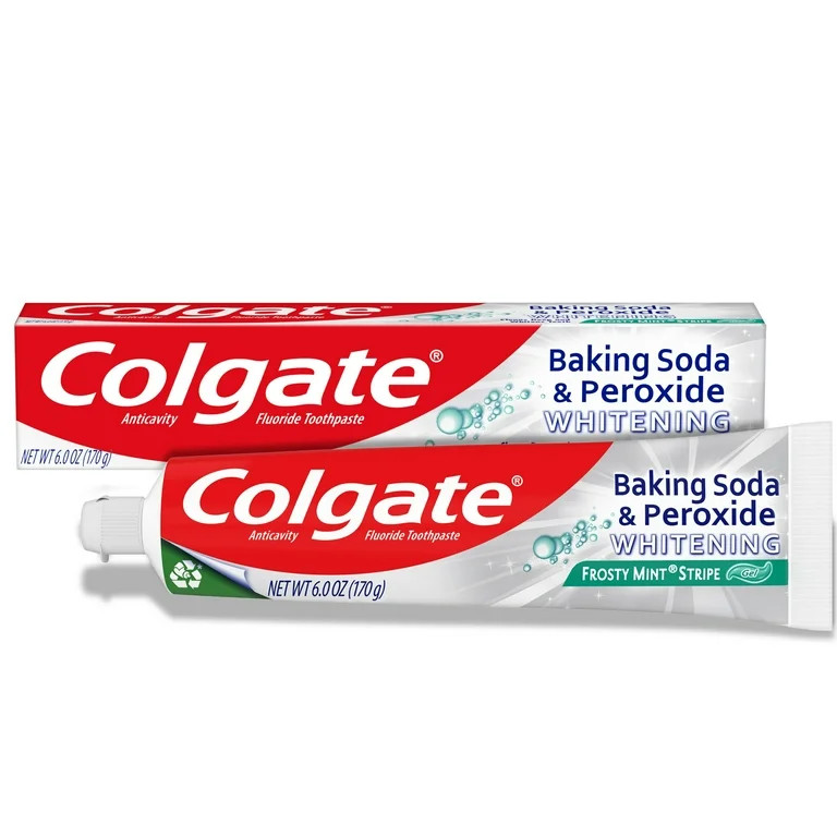 Colgate Baking Soda and Peroxide Whitening Toothpaste Gel, Frosty Mint, 6 oz Tube | Walmart (US)