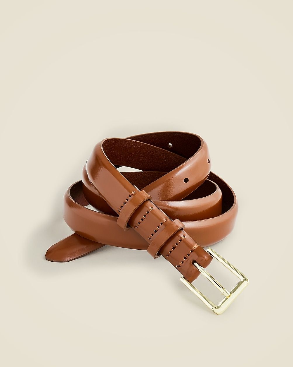 Skinny belt in spazzolato leather | J. Crew US