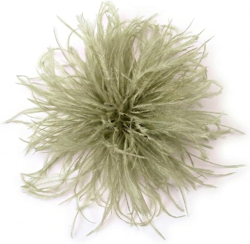 6-8Inch Dainty Feather Flower Large Brooch Pin. | Amazon (US)