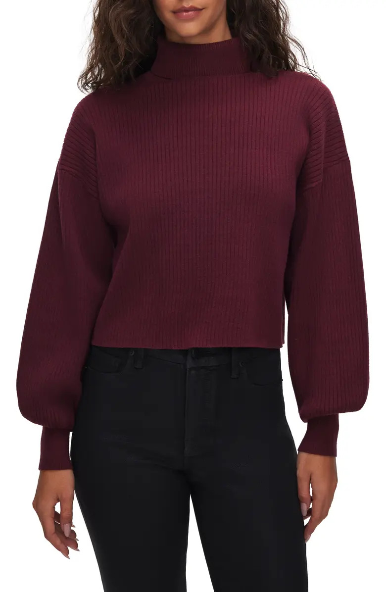 Rib Crop Turtleneck Sweater | Nordstrom