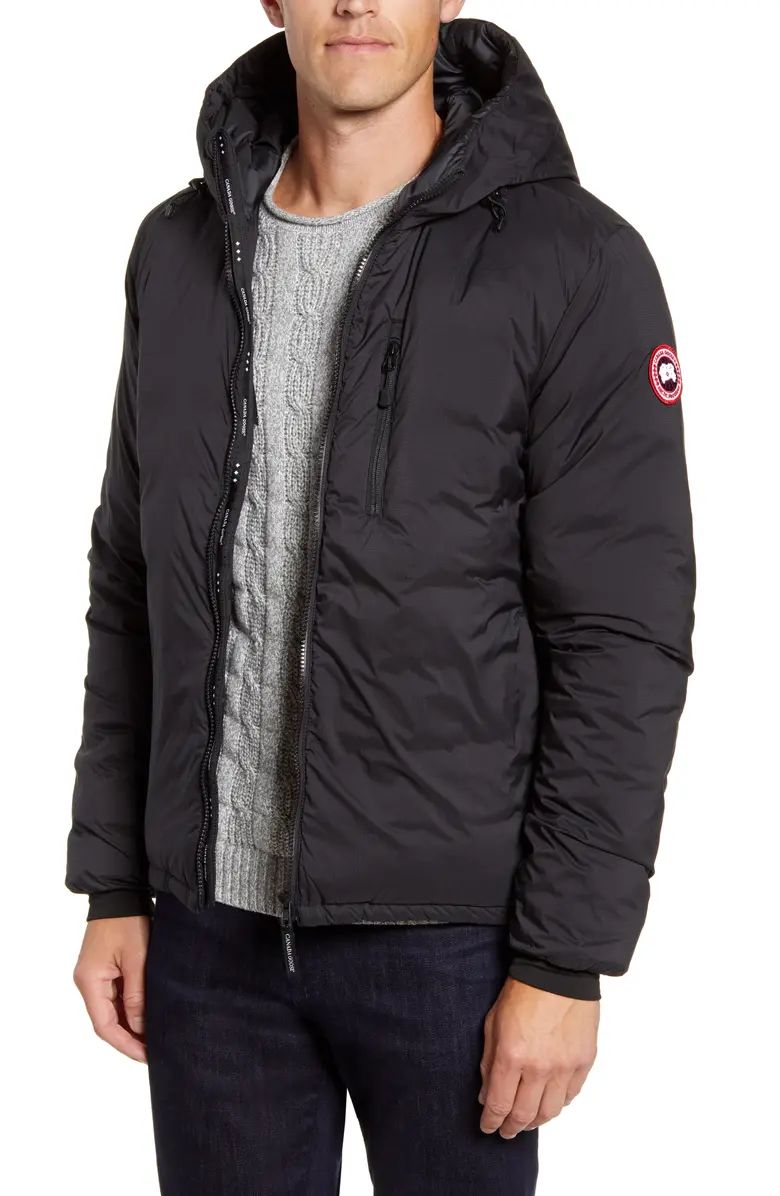 Lodge Packable Windproof 750 Fill Power Down Hooded Jacket | Nordstrom