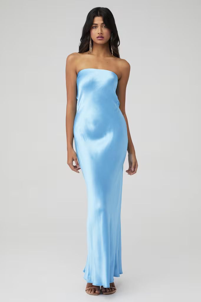 X FASHIONPASS MOON DANCE STRAPLESS DRESS | FashionPass