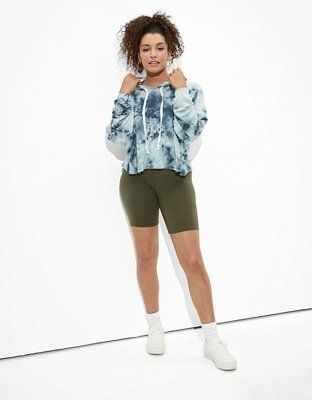 AE Fleece Cropped Boxy Hoodie | American Eagle Outfitters (US & CA)
