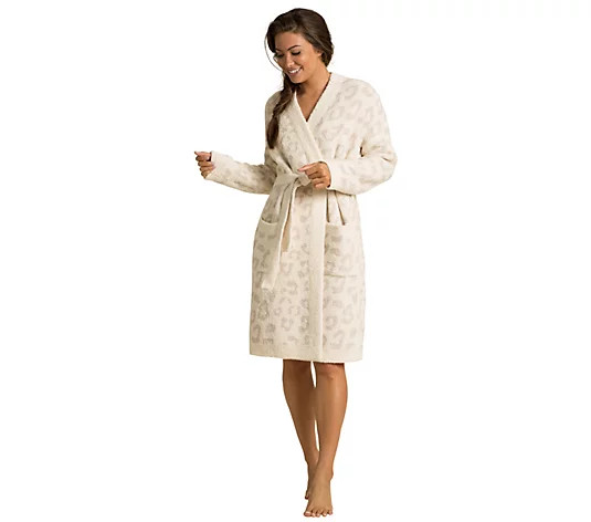 Barefoot Dreams CozyChic Women's Barefoot In The Wild Robe | QVC
