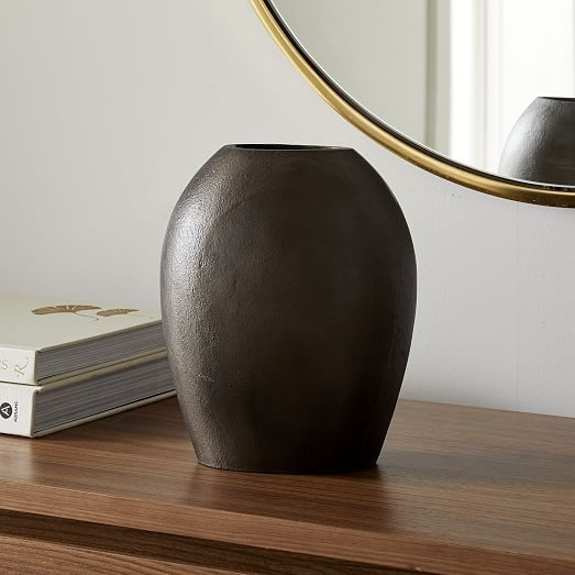 Pebble Metal Vases | West Elm (US)