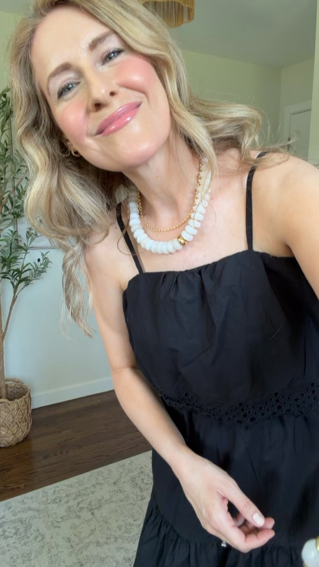 I really like this dress, comfy and chic! Also comes in floral. I’m wearing my true size small. #walmartfashion

#LTKOver40