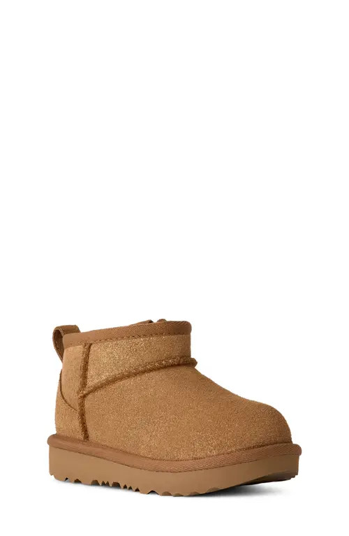 UGG(r) Kids' Classic Ultra Mini Dazzle Boot in Chestnut at Nordstrom, Size 12 M | Nordstrom