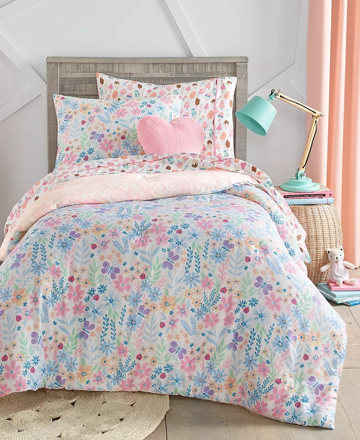 Butterfly Garden Cotton 2-Pc. Comforter Set, Twin/Twin XL, Created for Macy's | Macy's