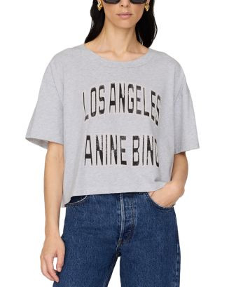 Anine Bing Johnny Cropped Tee | Bloomingdale's Women | Bloomingdale's (US)