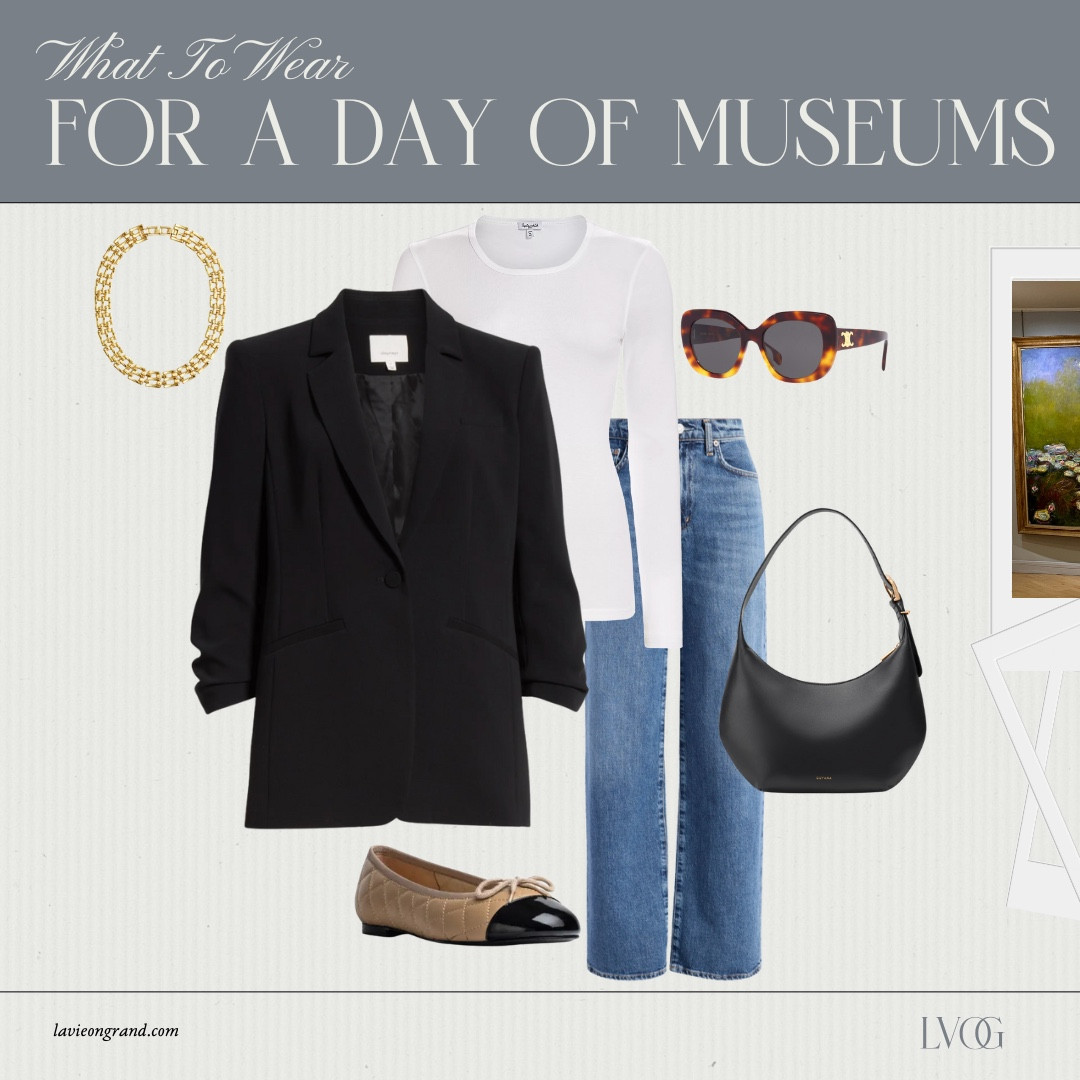 What to wear to a museum 
Paris Outfit
Travel Look 

#LTKStyleTip #LTKOver40 #LTKTravel