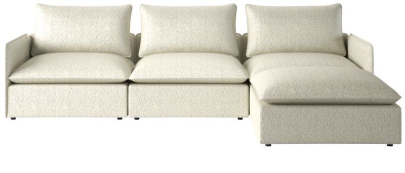 Lumin 4-Piece Sectional Sofa Bloce Grey | CB2 | CB2