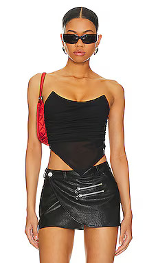 Miaou Poppy Corset in Black from Revolve.com | Revolve Clothing (Global)