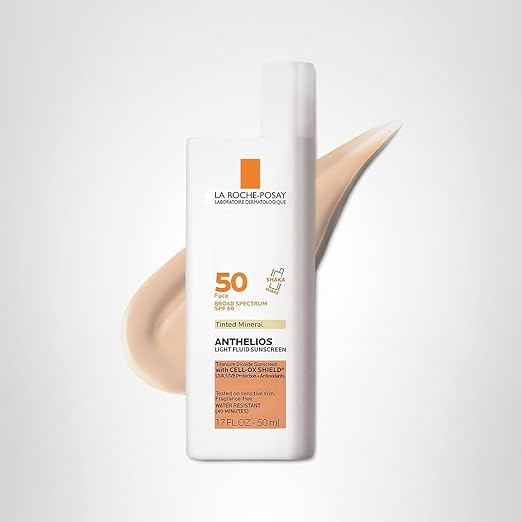 La Roche-Posay Anthelios Sunscreen SPF 50, Ultra-Light Fluid Broad Spectrum SPF 50, Face Sunscree... | Amazon (US)