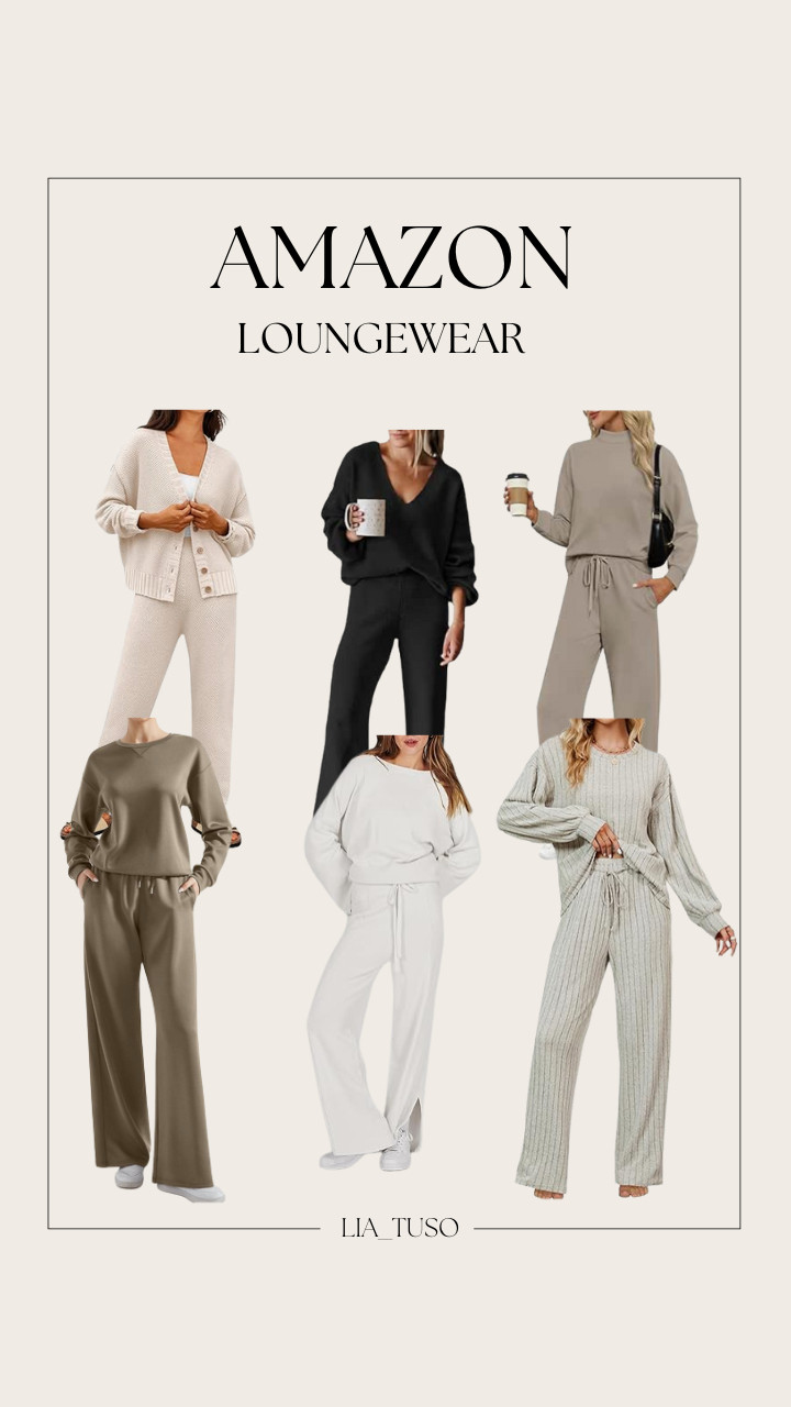 Amazon Loungewear // Loungewear // Lounge Sets Mock Neck Tops Wide Leg Pants Vacation Travel Airport Outfits // Womens Cardigan Pants Sets // Sweater Loungewear // Women's 2 Piece Outfits Casual V Neck Knit Wide Leg Sweater Lounge Set Sweatsuit // Oversized Sweatshirt Wide Leg Pants // Womens Lounge Set Cute Long Sleeve Pajama Sets // Womens 2 Piece Outfits Oversized Knit Sweater Set #amazon 

#loungewear #loungewearset #LTKFindsUnder50 #LTKStyleTip 

 #LTKootd