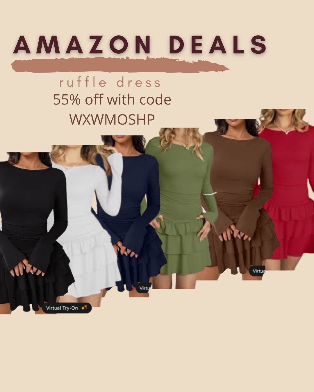 $14 ends 9/27
Amazon fashion
Amazon deals
Ruffle dress
Mini dress
Date night outfit

#LTKSaleAlert