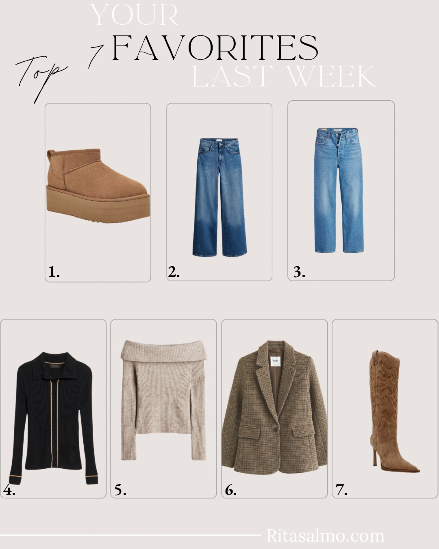 Last weeks best sellers! 


#LTKStyleTip #LTKOver40