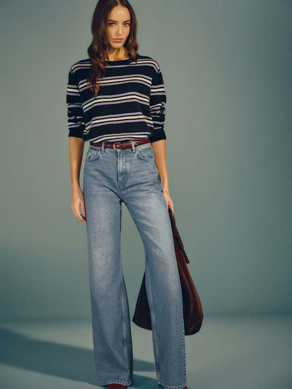 Cary High Rise Slouchy Wide Leg Jeans | Reformation (Global)
