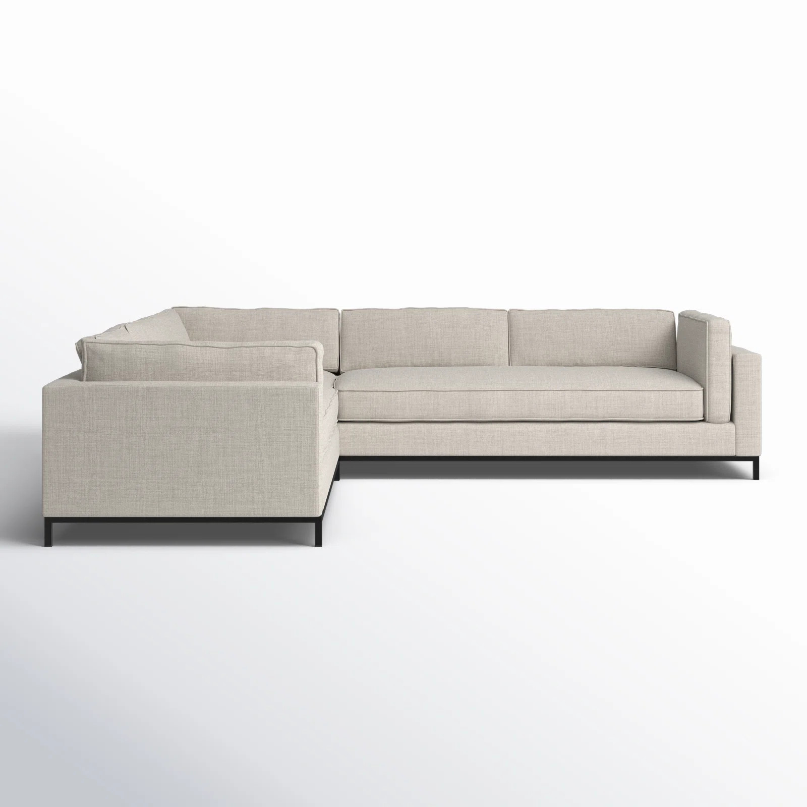 Brucker 119" Wide Symmetrical Corner SectionalByEbern Designs4.4Rated 4.4 out of 5 stars.7 Review... | Wayfair North America