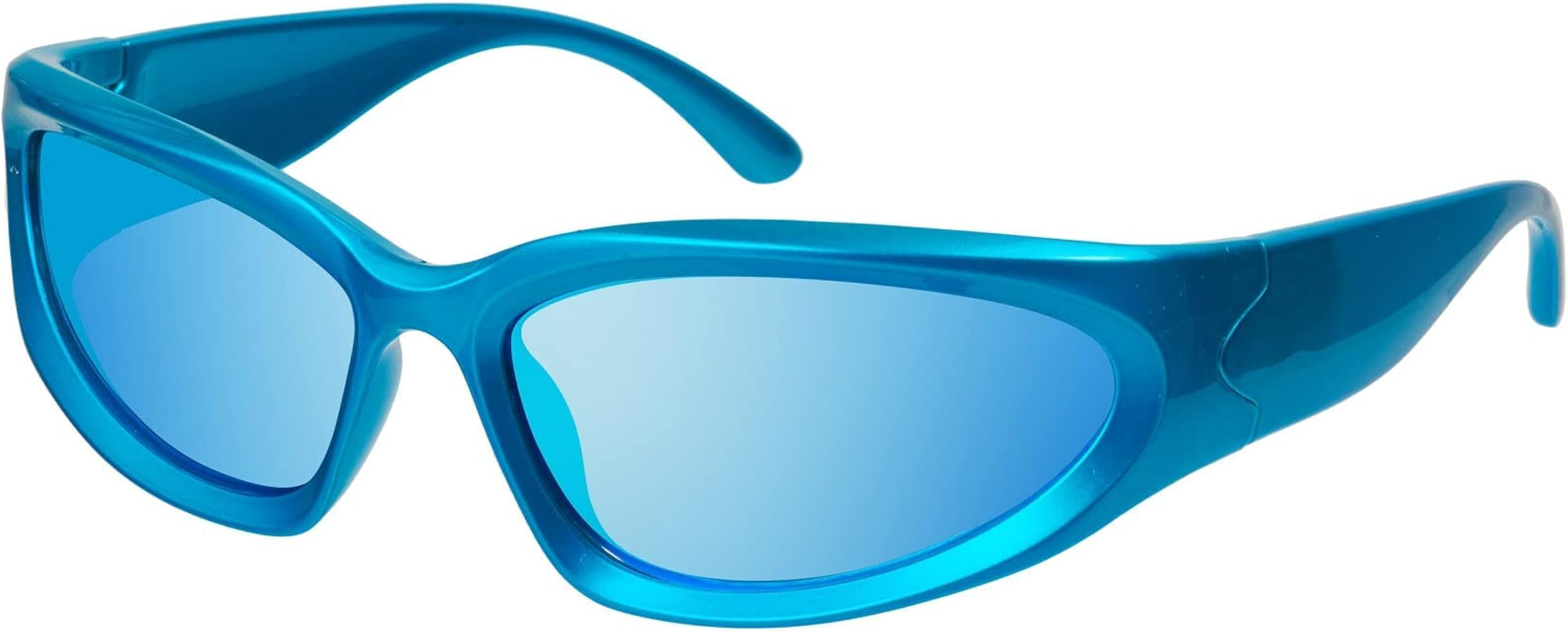 mosanana Y2k Wrap Around Polarized Sunglasses for Women Trendy Swift Oval Futuristic Shades Retro... | Amazon (US)