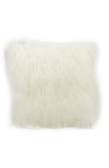 Mina Victory Genuine Tibetan Wool Shearling Pillow | Nordstrom