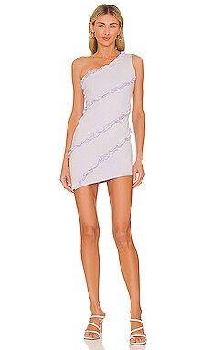 MORE TO COME Camila One Shoulder Dress in Purple from Revolve.com | Revolve Clothing (Global)
