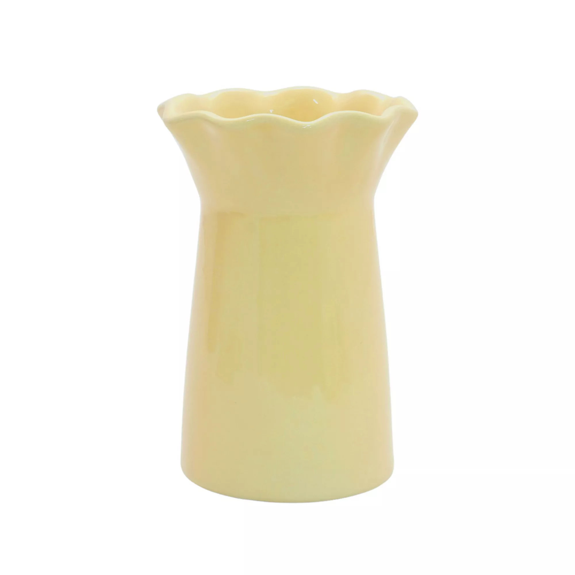 Everyday Decor Yellow Ruffle Top Ceramic Vase | Kohl's