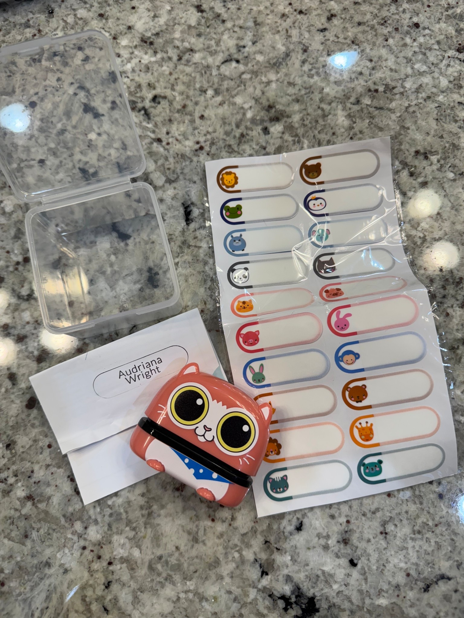 If you’re looking for waterproof labels, we’ve had this stamp for two years and it’s still going strong. Plus it comes with a set of waterproof sticker labels you can use on water bottles and lunch box supplies. 



#LTKFamily #LTKKids