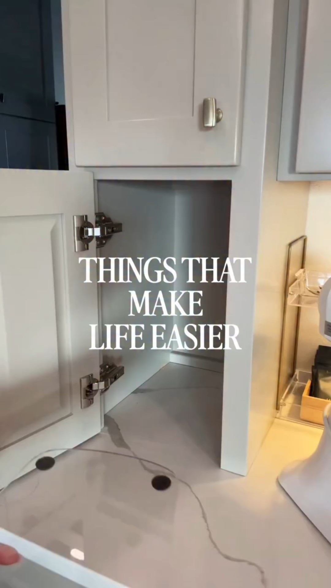 Everyone could use one of these and it’s under $15 ✨ 

Designing a custom kitchen was such a blessing. I’m not saying I got it 100% right 🫣 but having the cabinets go all the way to the countertops, has been not only beautiful in the design but also functional. This cabinet holds a KitchenAid but my other cabinets hold oils and I have a pull out spice cabinet also.

#LTKHome
