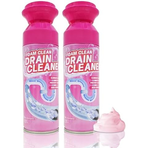 Foaming Drain Cleaner, Sink Cleaner and Deodorizer, Drain Clog Remover for Kitchen Sinks, Shower ... | Amazon (US)