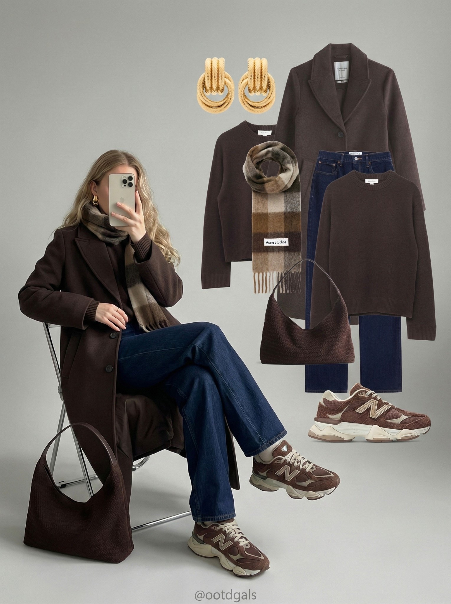 🤎 Chocolate & Denim Layers 🤎

Rich chocolate tones create a warm, grounded base in this everyday look. A cozy brown knit pairs effortlessly with classic dark denim, while the tailored coat adds structure and polish. The neutral plaid scarf softens the outfit with texture, and the brown sneakers keep it relaxed and modern. Finished with a matching hobo bag for an easy, pulled-together feel.

Everything linked and ready to shop ✨

#LTKSeasonal #LTKootd #LTKgrwm