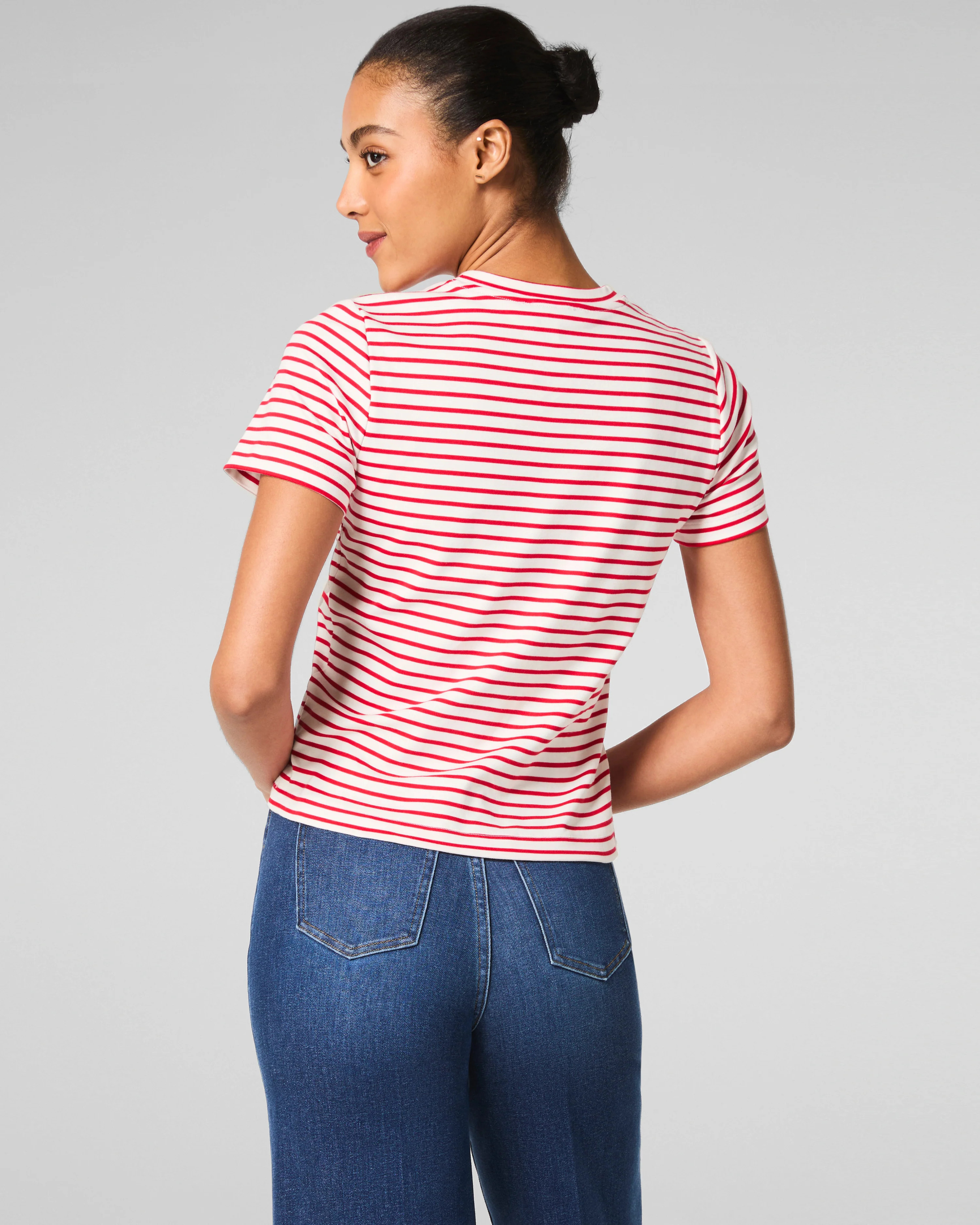 Cotton Crew Tee – Breathable, Classic Fit | SPANX | Spanx