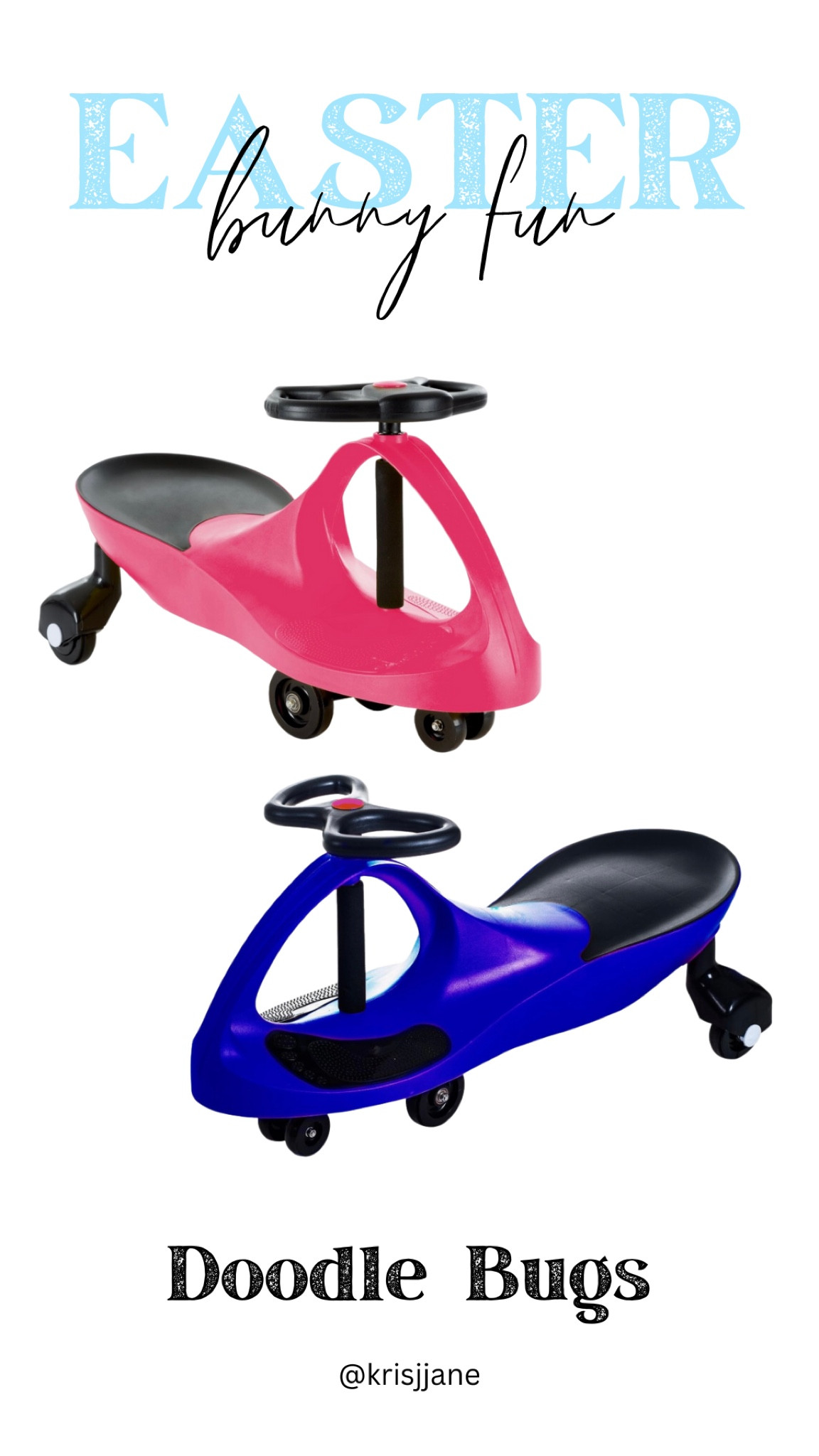 Easter bunny fun! 

#Wigglecar #Doodlebug #Kidstoys #Toys #Rideontoy

#LTKfindsunder50 #LTKkids
