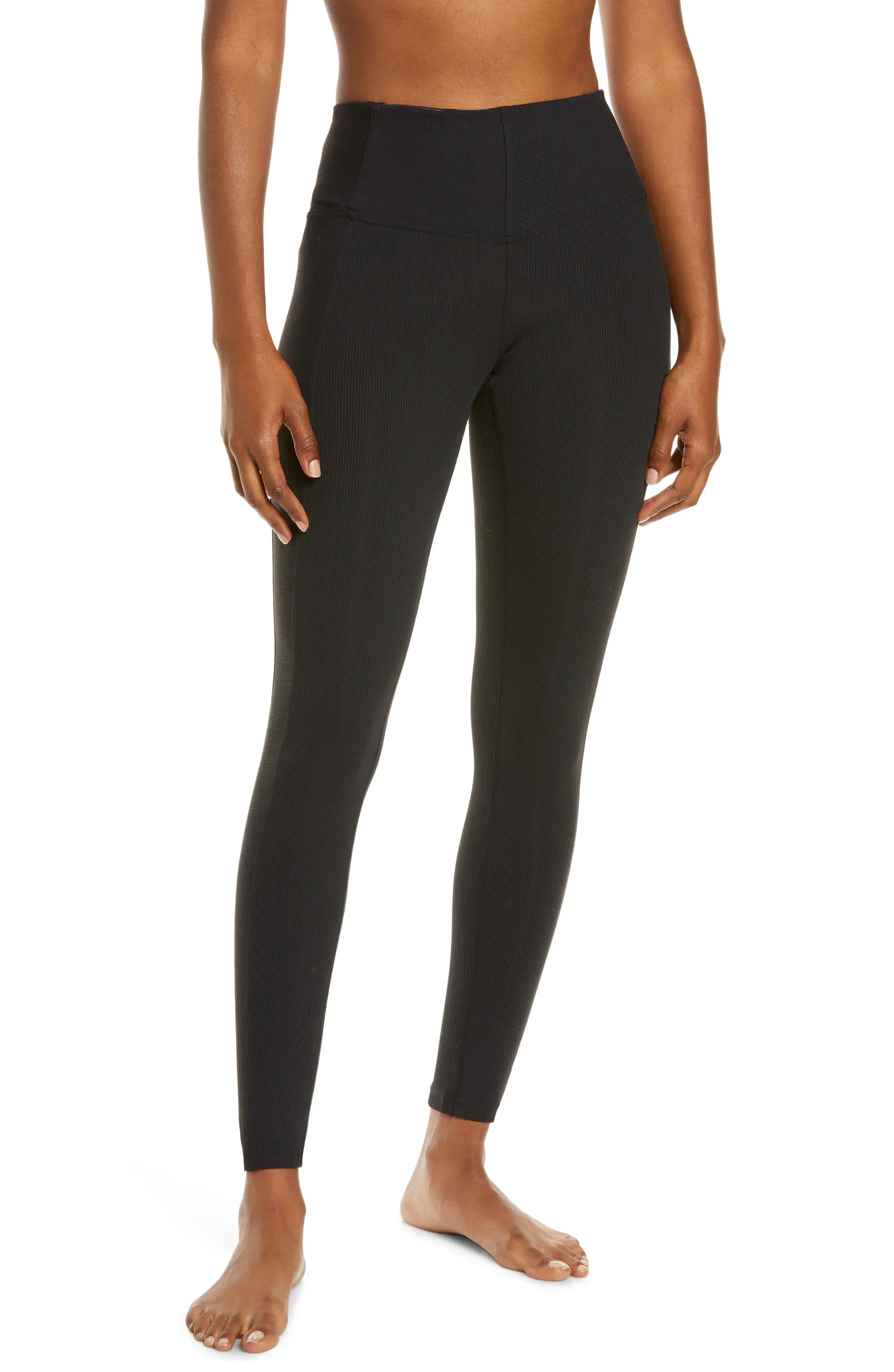 Live In Rib Pocket High Waist Leggings | Nordstrom