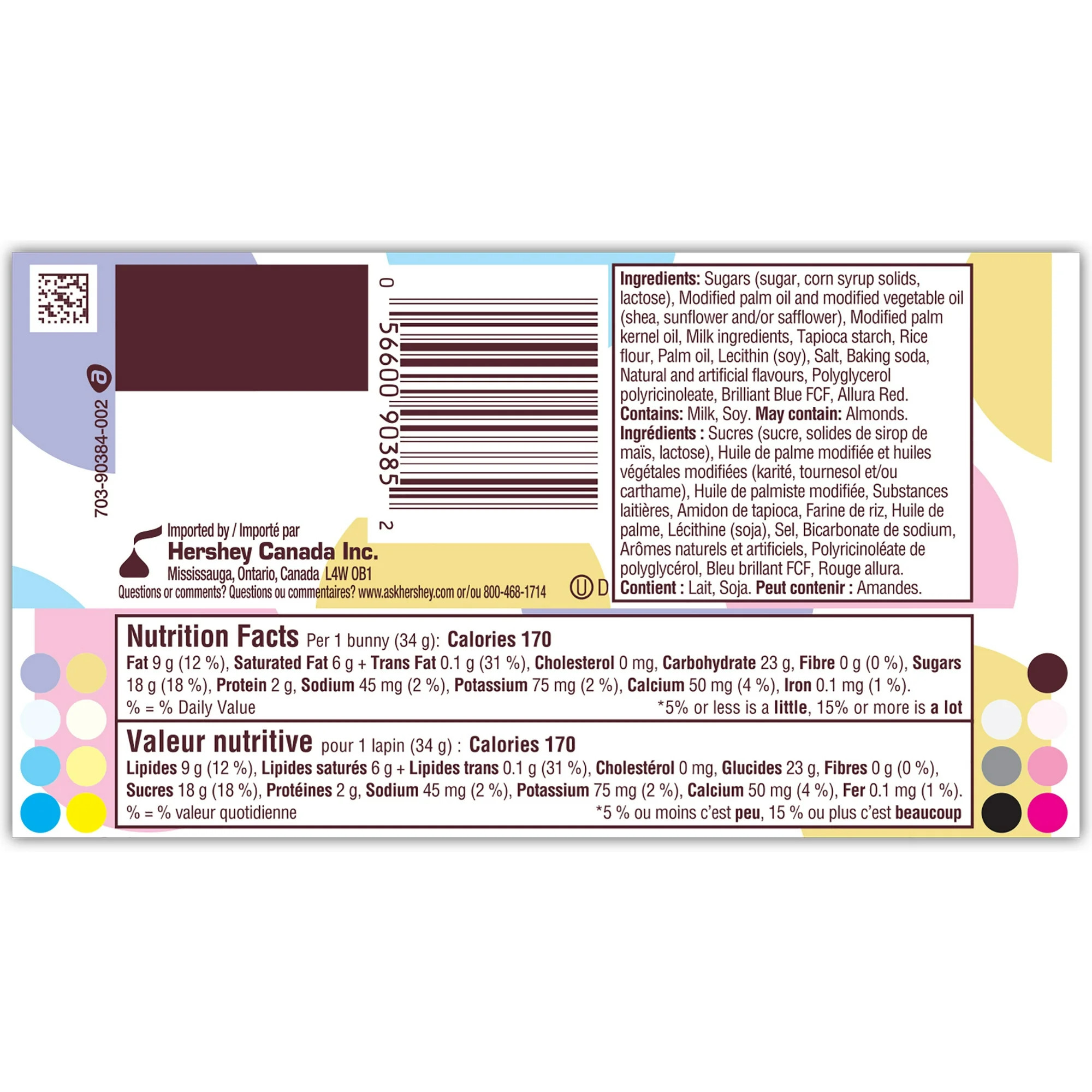 Hershey's Cookies 'n' Crème Polka Dot Bunny 34g | Walmart (CA)