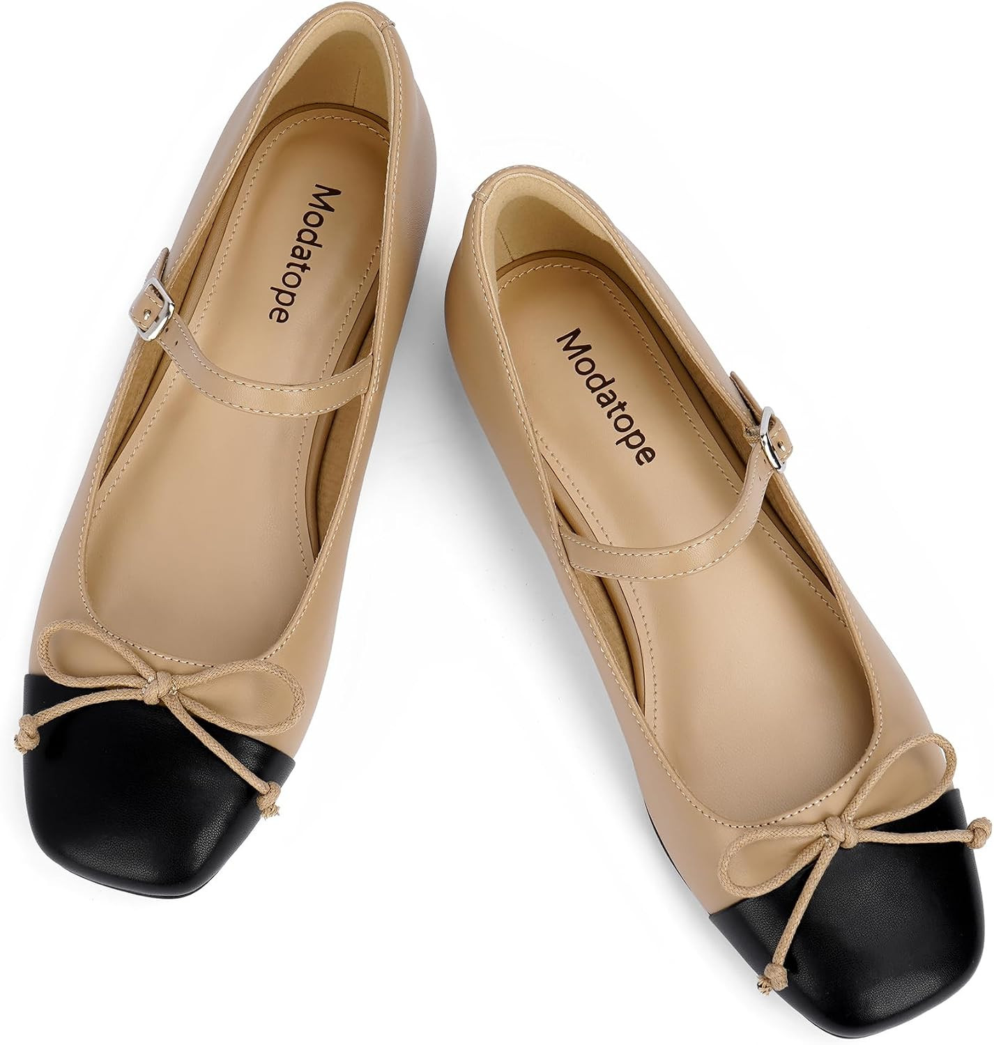 Modatope Mary Jane Shoes Women Ballet Flats for Women | Amazon (US)