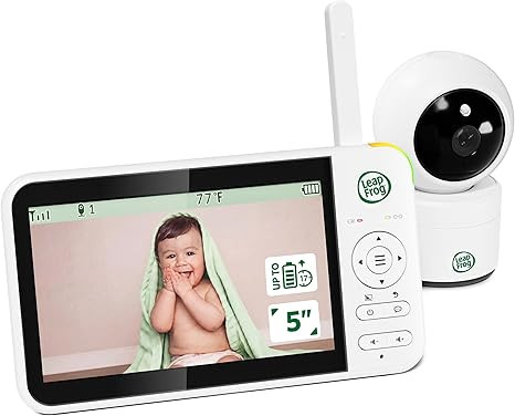 LeapFrog Video Baby Monitor - 5-Inch Color Screen, 31-Hour Battery, Secure Non-WiFi FHSS, Remote ... | Amazon (US)
