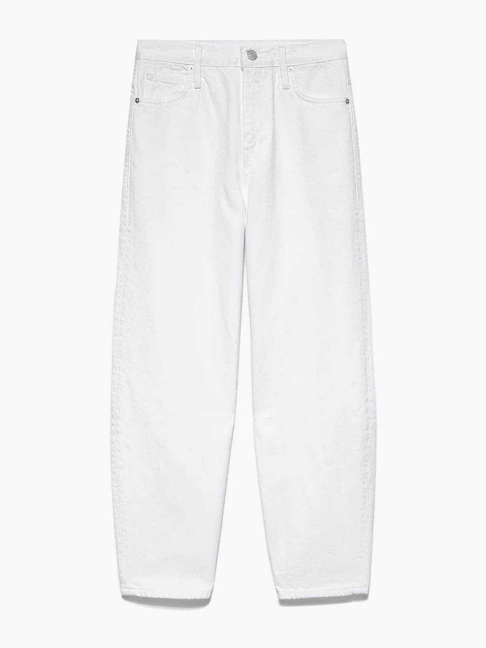 Ultra High Rise Barrel -- Rumpled Blanc | Frame Denim