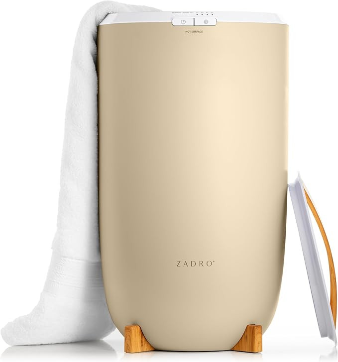 Zadro Large Aromatherapy Towel Warmer Bucket - with Essential Oil Wood Disk for Spa and Bathroom,... | Amazon (US)