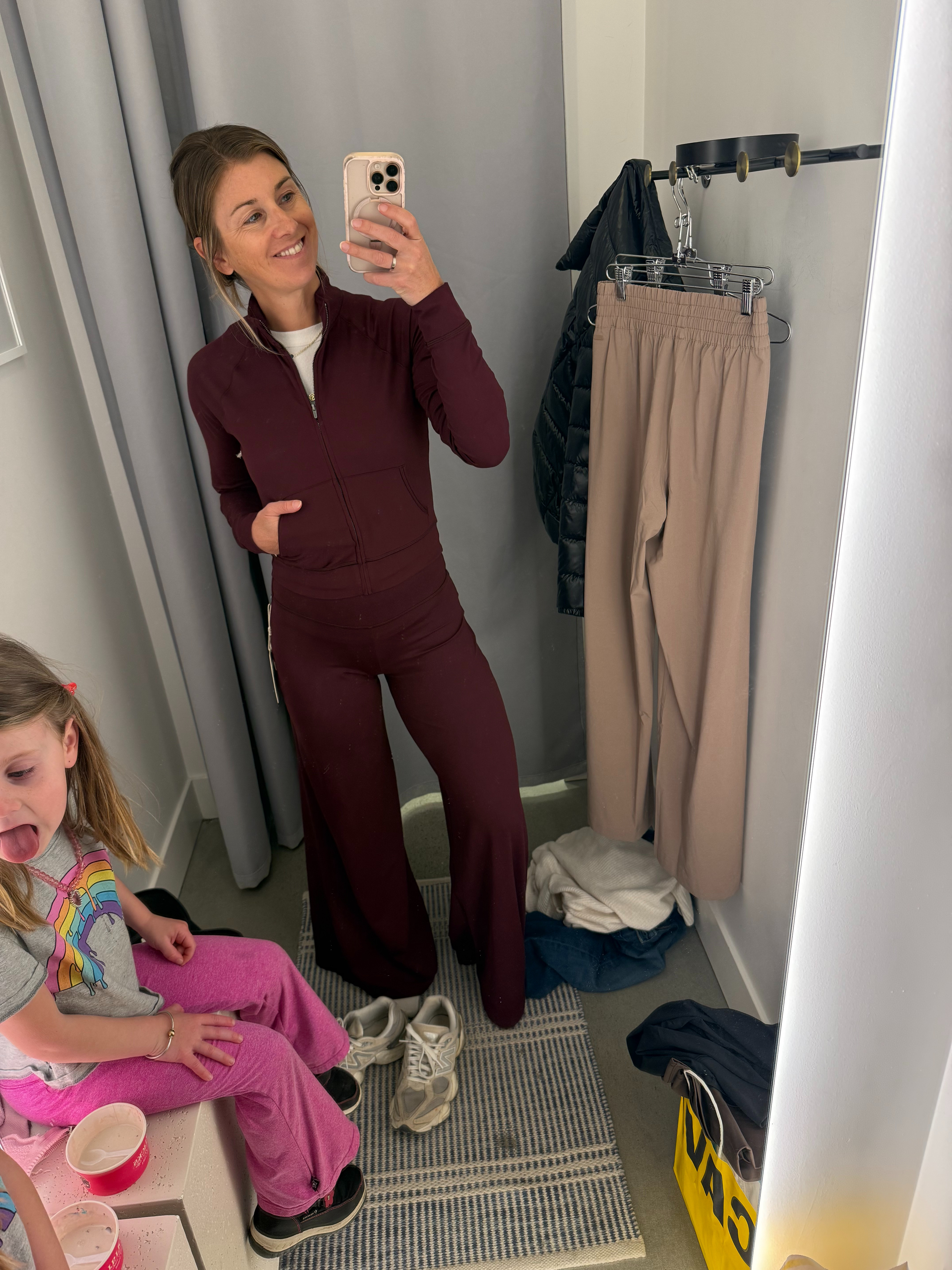  
I am obsessed with both pairs of pants from Perry and right now. They have an exclusive 20% off in the app for first time buyers. I am 5’5. I’m wearing a size small in the cerise pants. I am wearing an extra small in the tan pants. But if they weren’t sold out, I would’ve done a small short in the tan. ￼@Vuori US 
 

#LTKActive #LTKOver40 #LTKSpringSale