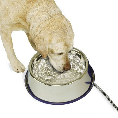K&H Pet Products K&H Pet Products Thermal-Bowl 120oz. Stainless Steel 25W | Target