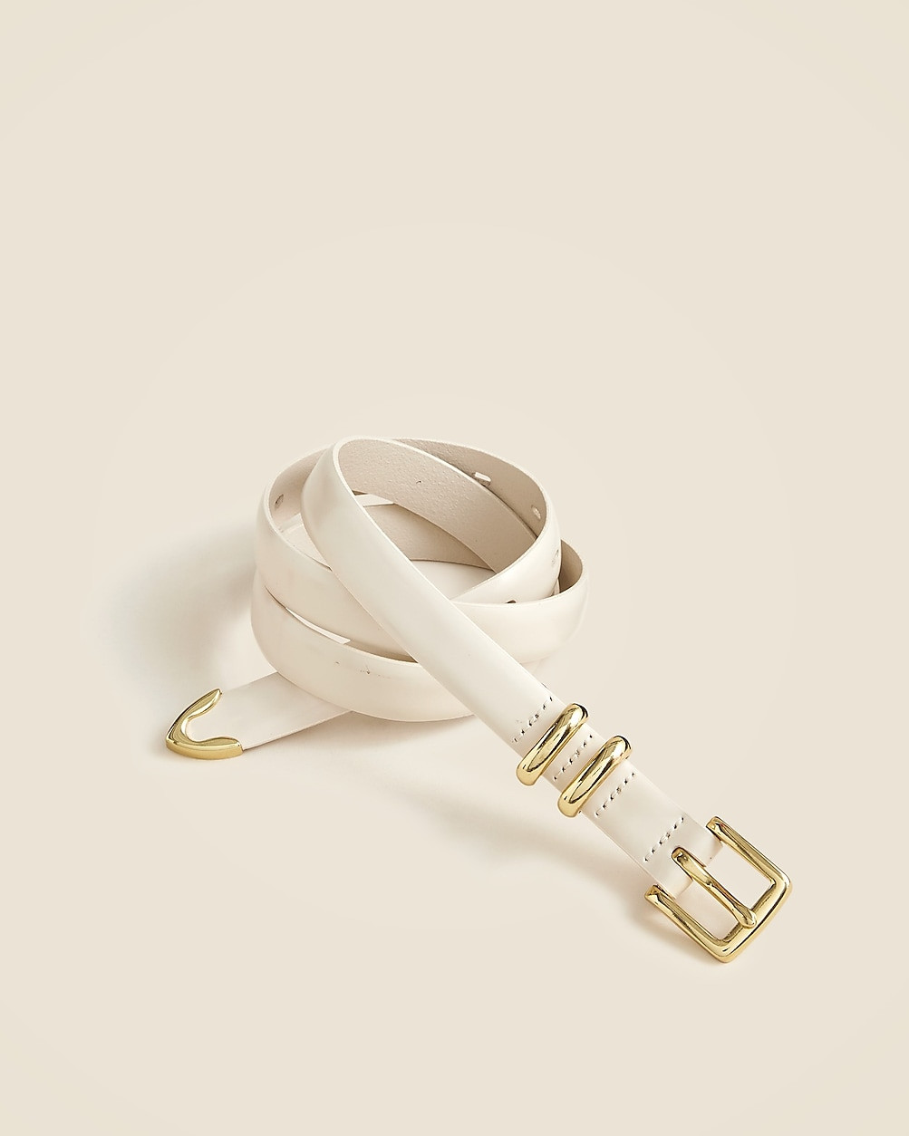 Thin Italian patent leather belt | J. Crew US