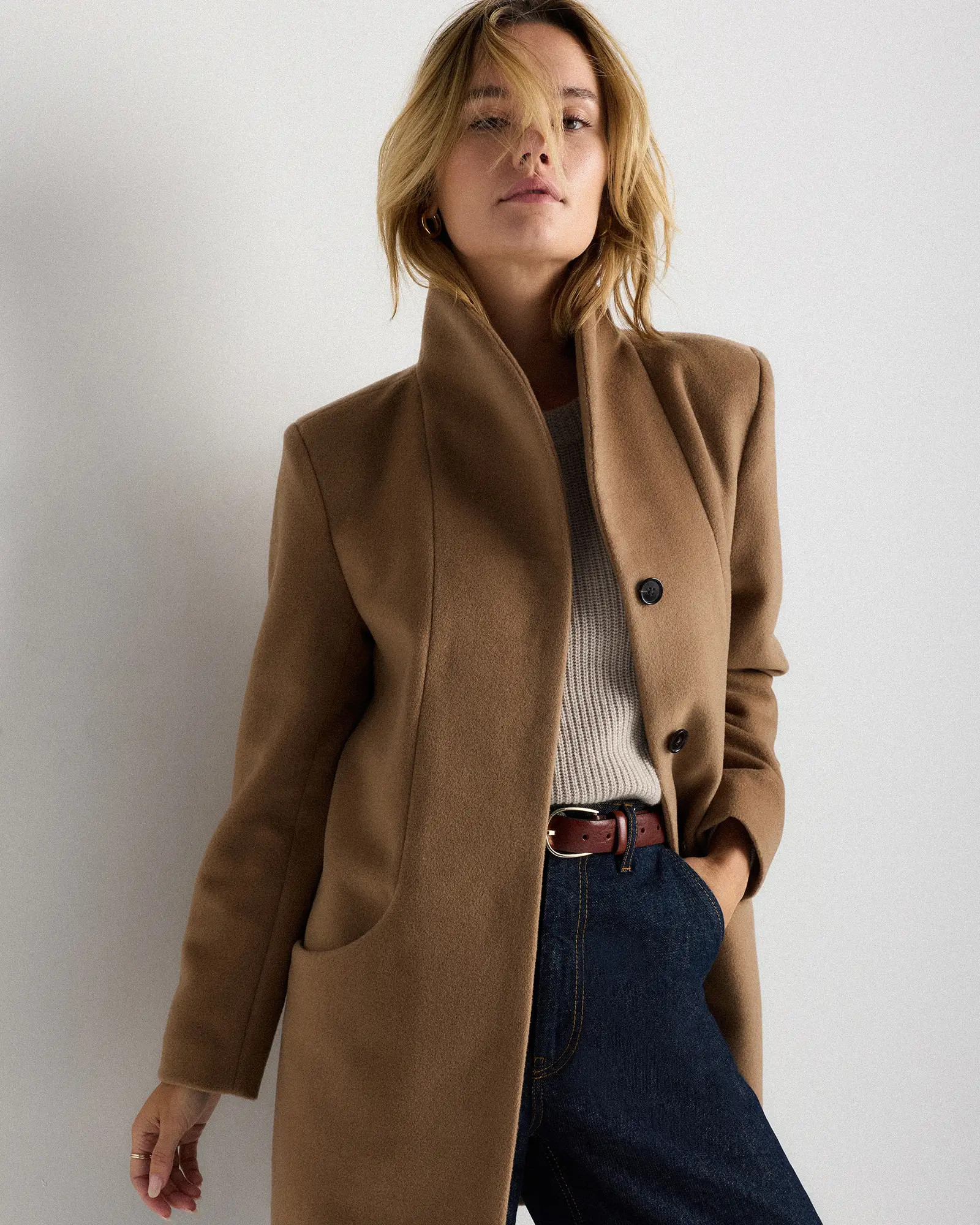Wool Cashmere Cocoon Coat | Quince