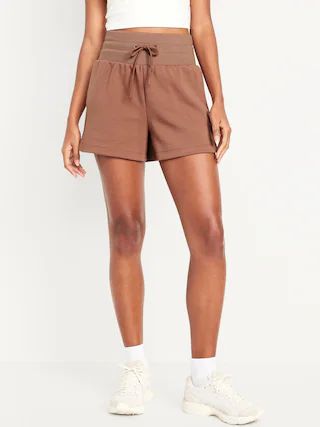 Extra High-Waisted Dynamic Fleece Shorts -- 3.5-inch inseam | Old Navy (US)