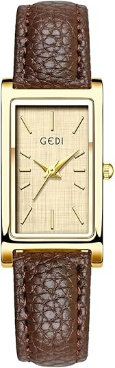 FANMIS Vintage Women's Rectangle Wristwatch Classic Ladies Analog Quartz Watch Ultra-Thin Ladies ... | Amazon (US)