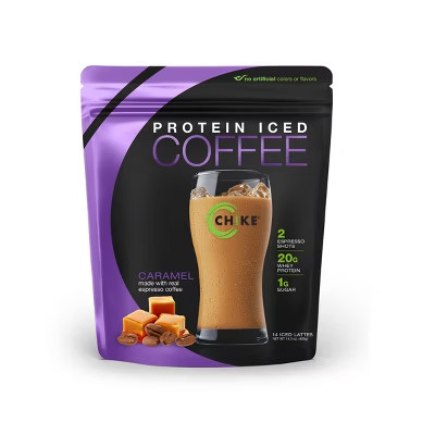 Chike Protein Iced Coffee Powder - Caramel - 14.3oz | Target