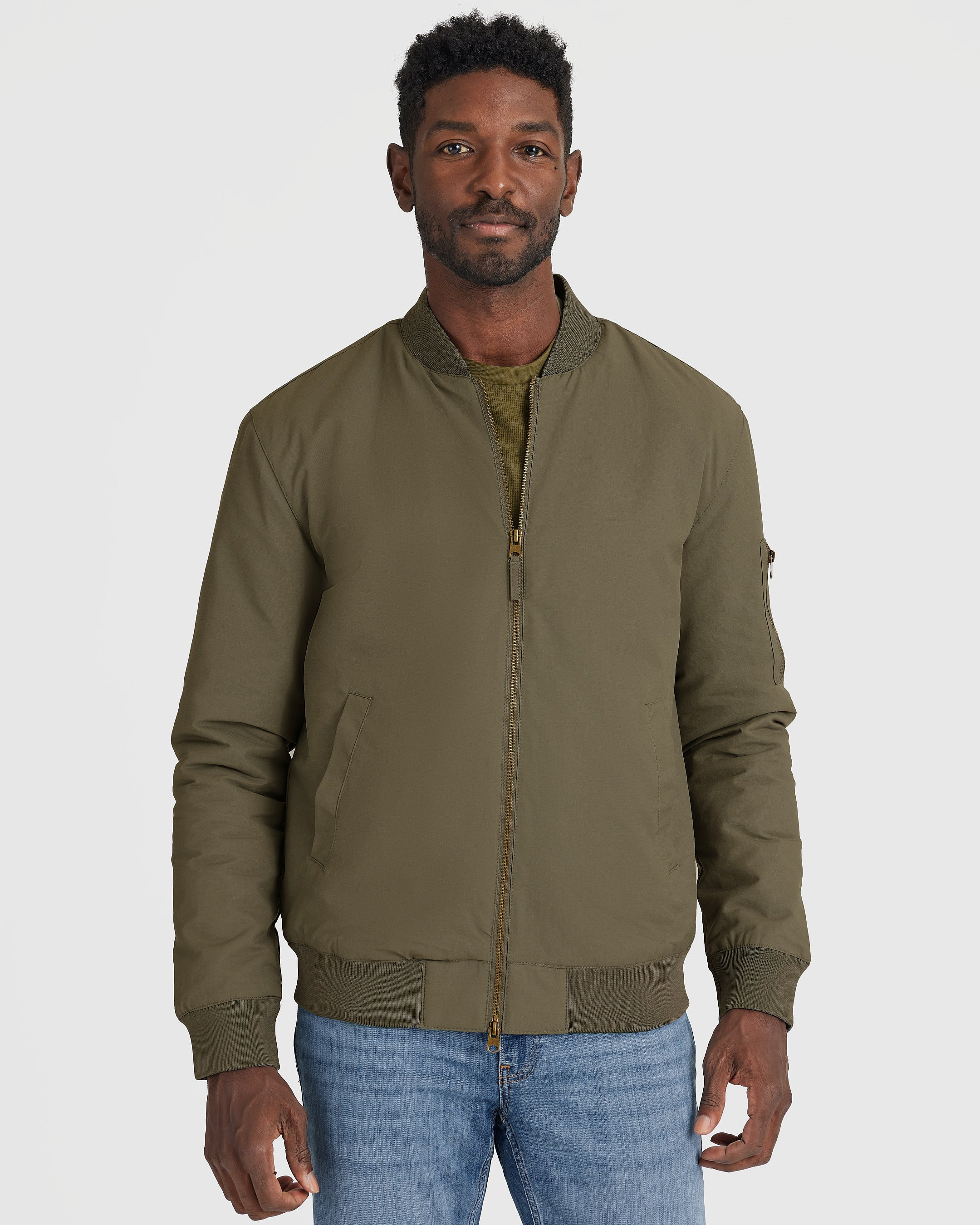 Army Green Bomber Jacket | True Classic