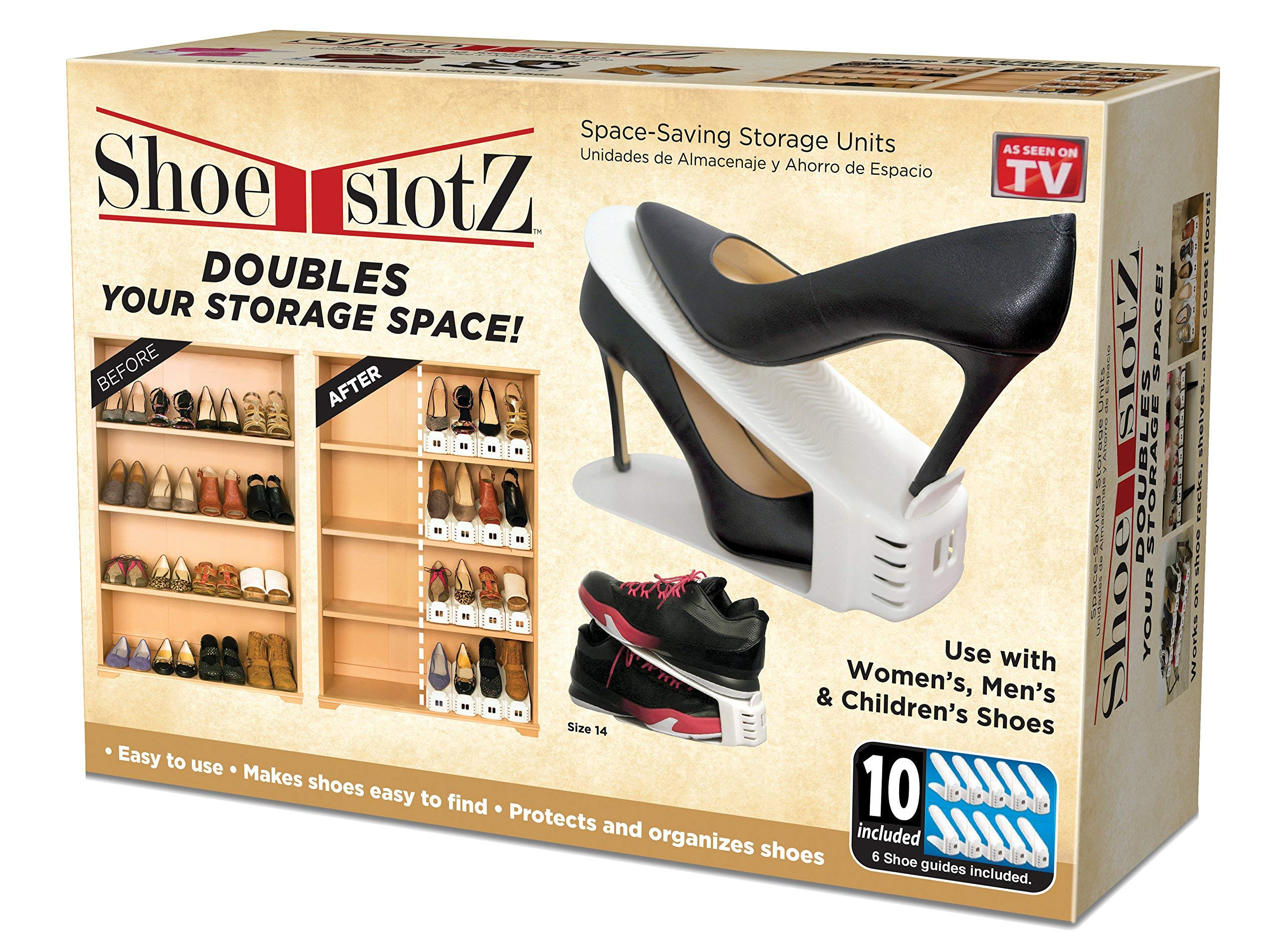 Space-Saving Storage Units in Ivory | As Seen on TV | No Assembly Required | Limited Edition Price Club Value Pack, 10 Piece Set | Amazon (US)