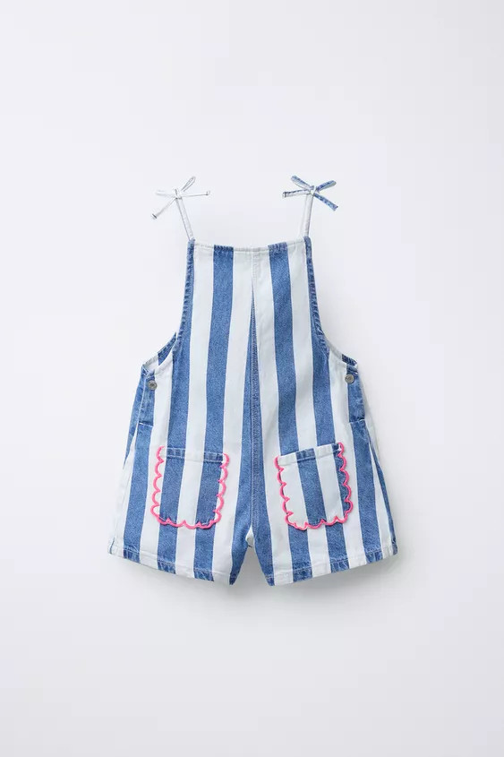 SHORT WAVY STRIPED JUMPSUIT | Zara US